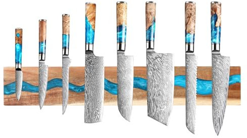 Magnetischer Messerhalter für Wand, Holz und Harz, magnetische Messerleiste, Verwendung als Messerleiste, Messerhalter für Küchenutensilien, Organizer, Werkzeughalter, Mehrzweck-Magnet-Messerregal