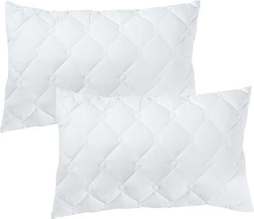 Erwin Müller Kissen Isar 2er-Pack Textilfaser Weiss Größe 40x60 cm