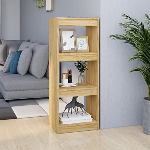 LAPOOH Bokskåp/rumsavdelare 40 x 30 x 103 cm massiv furu, vardagsrum bokhyllor, bokskåp/rumsavdelare, förvaringsenheter för vardagsrum-808138