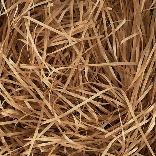 Trimming Shop 500 gm brunt strimlat papper för korgar fyllning: Perfekt strimlat papper för presentförpackning fyllningslåda fyllning och dekorativ presentation
