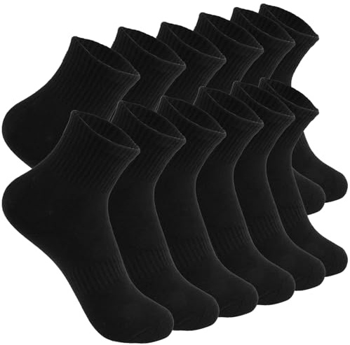 Maxmoc 6 pares de calcetines para mujer, transpirables, absorben la humedad, calcetines deportivos acolchados para mujer, calcetines deportivos con soporte para pies, para mujeres y hombres, deportes