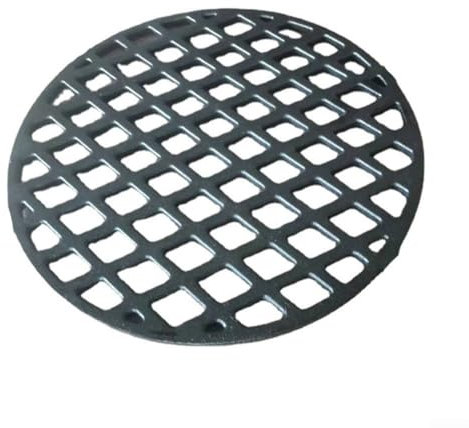 ZAMETTER Accessoires de barbecue - Filet rond en carbone avec trou de pivot - Grille ronde en fonte