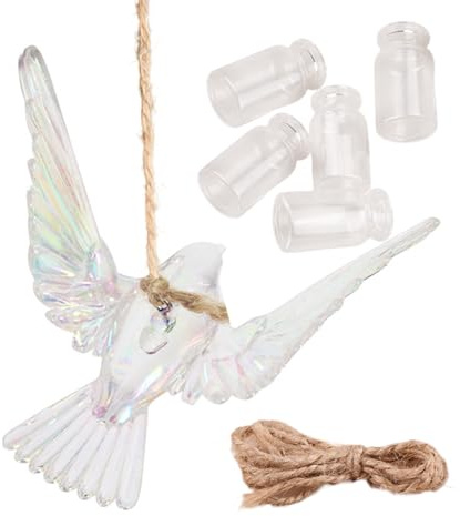 Uonguon Comedero pequeño para colibríes | Pequeños suministros transparentes a prueba de fugas, comedero de ventana de colibrí | para ver observar aves, jardinería, patio, al aire libre, interior