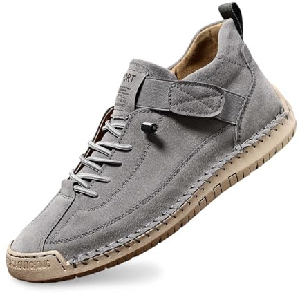 Genérico Zapatillas ortopédicas cómodas, Zapatos Unisex de Cuero Hechos a Mano, Botas Suaves y cómodas con Soporte