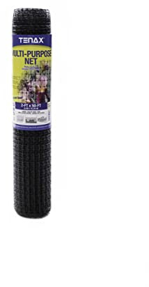 Tenax Multipurpose Net - Plastic Netting, Black Deck Netting - 2' x 50' - Plastic