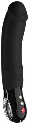 FUN FACTORY XXL-Vibrator BIG BOSS (Schwarz), Realistischer Dildo mit Vibration, Sexspielzeug für Frauen – 100% medizinisches Silikon, Made in Germany - hochwertig & hautfreundlich