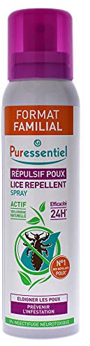 Puressentiel - Anti Poux - Spray Répulsif Poux - Eloigne les poux et prévient l'infestation - Actif 100 pourcent d'origine naturelle - Format Familial - 200 ml