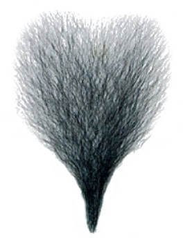 PARTY DISCOUNT ® Brusthaartoupet Echthaar, schwarz TOP-QUALITÄT