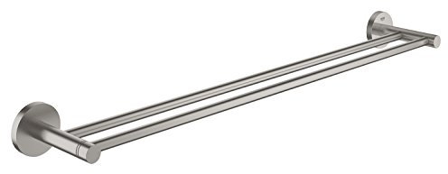 Grohe Essentials Doppel-Badetuchhalter, supersteel, 1 Stück, 40802DC1