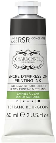 Lefranc Bourgeois Pintura de cobre 301511 de carbono, lavable al agua, con excelente resistencia a la luz, vegano, 100% sin disolventes, tubo de 60 ml, color negro RSR