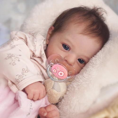 Zero Pam Bebe Reborn 48 CM Poupée Reborn Fille Poupon Qui Ressemble À Un Vrai Bébé Poupee Reborn Realiste Bebe Reborn Silicone Souple Poupée Mignonne pour Nouveau-né