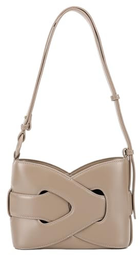 HICARRY Kleine Schultertaschen aus Leder, Umhängetaschen für Damen, Designer Retro Umhängetasche, Crossbody Shoulder Bag Damen Umhängetasche Handtaschen, Unterarm Geldbörse Kunstleder Tasche