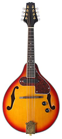 Mandolin Instrument Electric, Sunset Color Mandolin Strings Cloth Music Instruments For Adults with 3 Meters Cable For Beginner Adults Teens Adults