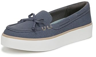 Dr. Scholl's Shoes Womens Madison Sea Boat Shoe Oxide Blue Canvas 6.5 M