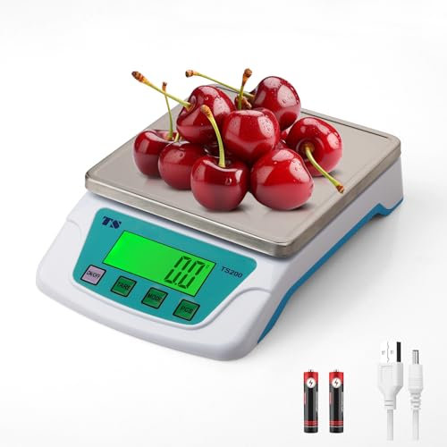Bilancia Cucina Digitale,22lb/10kg,6 Unità Di Pesatura,bilancia Professionale 0,2g,Piatto Di Pesatura In Acciaio Inossidabile Per Uso Alimentare 304 Display Lcd,Funzione Tara Batterie Incluse