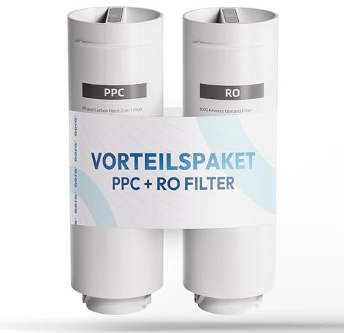 aora Filtro RO & PPC para sistema de ósmosis inversa GT600 – para agua potable segura – Filtro de agua de ósmosis con 8 etapas de filtración y cambio de filtro en 3 segundos – Sistema de ósmosis bajo