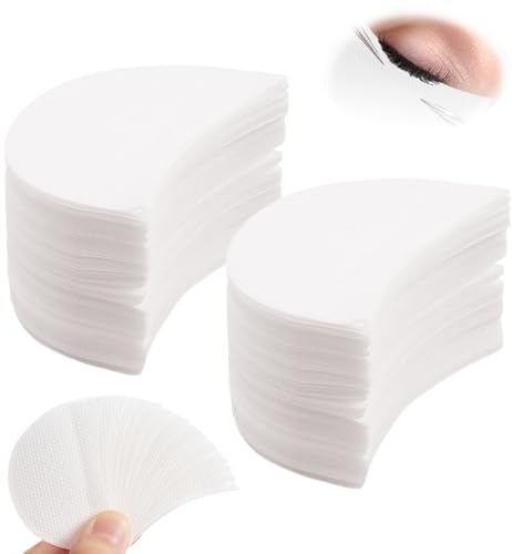 TRKETK 200 Piezas Sombra de Ojos Escudo, Escudo Sombra de Ojos Maquillaje Pegatinas Gel Pad Parches Plantillas Prevenir las Extensiones de Pestañas Teñido y Residuos de Maquillaje de Labios