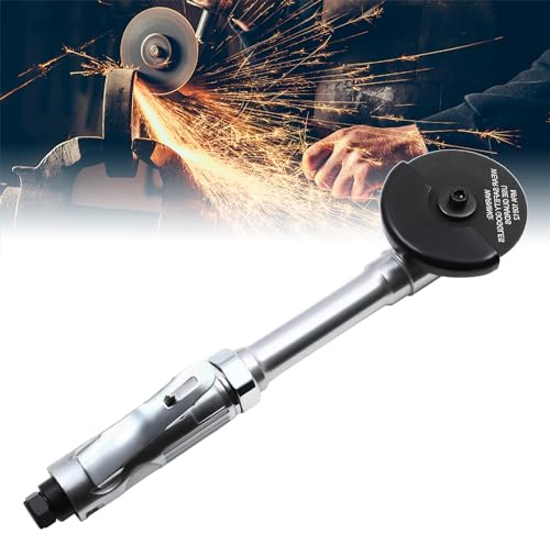 Utensile da taglio pneumatico con velocità di 18000 giri/min e scarico a 360° per un taglio efficiente dei metalli in officina