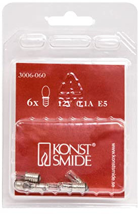 6-da Konstsmide Ersatzbirne vescica trasparente 12 V E5 vite 3006-060