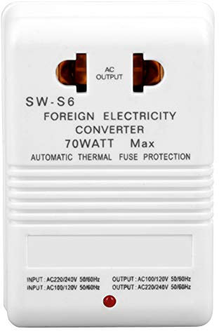 Convertisseur de Tension 70W 110V/120V à 220V/240V Transformateur de convertisseur de Tension élévateur et Descendant (fiche Standard CN
