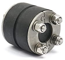 WITTKOWARE 50mm Blindverschluss für Mauerdurchführung, Dichtungsdeckel aus Gummi (EPDM) und Edelstahl