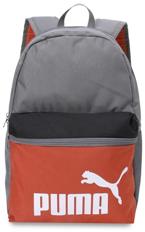 PUMA PUMA PHASE COLOR BLOCK Backpack - Zaini classici Unisex, Cast Iron-Colorblock, OSFA - 091175