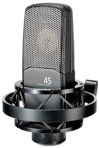 Kioball Micrófono de Grabación Profesional con Soporte Antivibración y Filtro para Grabación de Voz, Podcasting, Radio, Estudio, Micrófono de Condensador