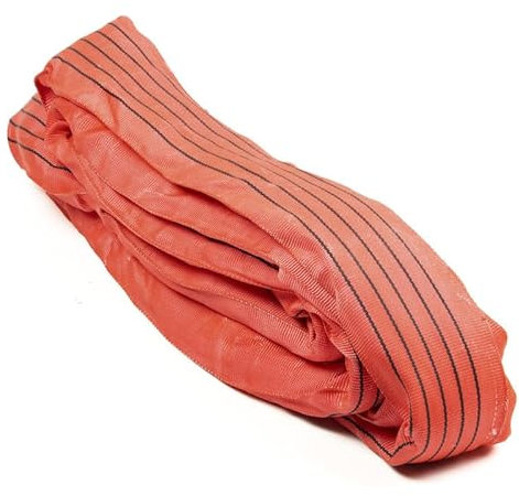 ALFA LOGISTIK Eslinga redonda de 6 m de circunferencia, capacidad de carga de 5 t – Eslingas redondas EN1492-2 – Correa redonda duradera de poliéster – Eslinga redonda 5t fuerza de carga
