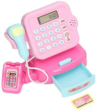 Generic Jouet de Caisse Enregistreuse éducatif avec Un Son Réaliste et Un Design Sûr pour Les Magasins pour Enfants. Jeu de Rôle, Grand Jouet de Caisse électronique pour L'apprentissage des Enfants