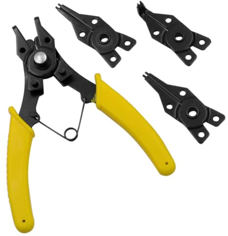 YIXANNX Alicates para anillos de seguridad Pinza para anillos de cabeza Accesorios para camiones Suministros reparación