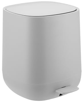 Relaxdays Cestino da Bagno 5 l con Chiusura Soft-Close, Finitura Opaca, Secchio Interno Rimovibile