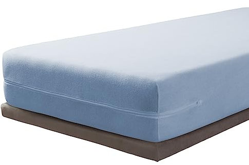 Savel - Matratzenbezug 80x190/200 cm | Verstellbare | Atmungsaktive | Matratzenhülle mit Reißverschluss | Oeko-TEX Zertifiziert - Blau