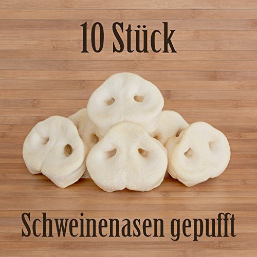 10 Stück Schweinenasen gepufft mit Honig gepuffte Honignasen - wie Schweineohren Kausnack