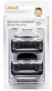 Lascal KiddyGuard Soporte para puertas Avant, Accent y Assure, soporte de pasamanos para postes de hasta 50 mm de diámetro, juego de 2 herramientas de montaje, negro