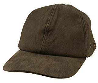 Black Jungle Lederkappe Biker Kappe Ledercape Leathercappy Cap - in schwarz und braun (one-Size, Braun)