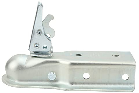Yctze Trailer Coupler, Straight Heavy Trailer Clutch Ball Clutch 50 Mm Hitch Ball 75 Mm Channel 3500 Load Capacity Fits for 75 Mm Square