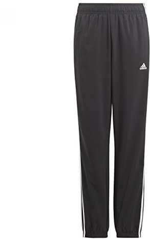 Adidas Unisex Kinder Essentials 3-Stripes Woven Pants, Black/White, 11-12 Years