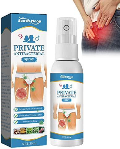 Klåda spray,1.06oz Privat del Maximal Strength Anti Itch Extern Spray, Ta bort lukt - Privatvårdsprodukter för kvinnor män Qihuyi