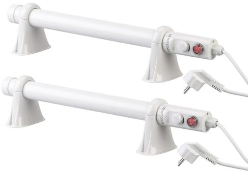 2 radiateurs tubulaires électriques 55 W pour serre de jardin [Royal Gardineer]