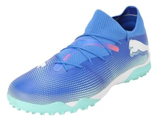 Puma Unisex Adults Future 7 Match TT Soccer Shoe, BLUEMAZING-Puma White-Electric Peppermint, 40 EU