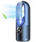 Ventilador sin aspas, ventilador de 6 velocidades con función de temporizador, climatizador multifunción USB, ventilador vertical con pantalla LED, ventilador personal portátil silencioso (Azul)