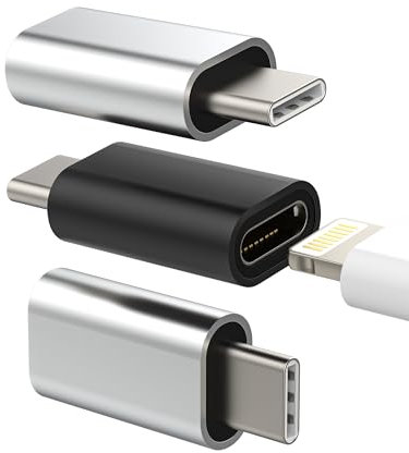 Adattatore per Lightning femmina a USB C maschio(3 pack)per iPhone 16 15 per Apple ricarica cavo adattatori tipo c connettore per iPad spinotto accessori caricabatterie android compatibile per Samsung