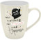 H:) PPY life Becher mit Motiv Trallala | Tasse mit Spruch, New Bone China Porzellan, 35 cl, mit Geschenkbaderole | lustiges Geschenk, Geburtstag | 74188