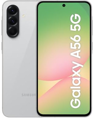 Samsung Galaxy A56 5G 128GB, Teléfono Móvil, 8GB RAM, 50MP Cámara, Gris, Garantía del Fabricante 3 Años + 1 Año Extra