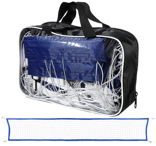 Gihioue Filet De Volleyball pour Piscine, Filet De Volleyball Portable De 450x90cm, Équipement Sportif Réglable pour Plage Jardin Famille Adultes