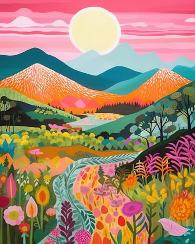 MBYAUYN Diamond Painting Erwachsene, Diamant Painting Bilder Landscape, DIY Diamond Painting, Geeignet für Wanddekoration und Geschenke 30 x 40 cm