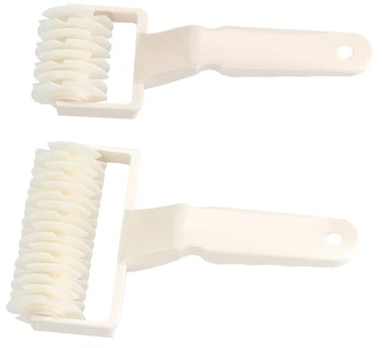 Fauitay Rotella a rullo per impasto, per crostate, biscotti, pizza, con manico ergonomico, in ABS, lunghezza 19 cm (S e L)