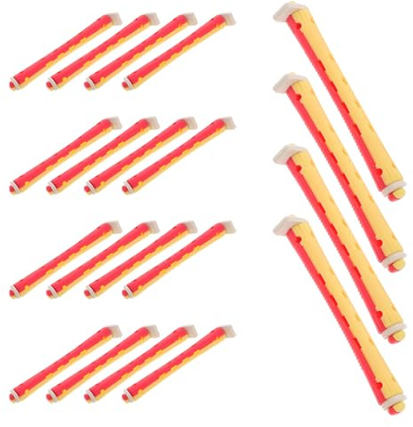 Toyvian 24 Varillas para Permanente de Cabello Natural, Rulos Huecos para Ondas Frías sin Calor, Kit de 24 Piezas para Rizos Pequeños y Ondas Voluminosas, Accesorios para Peluquería