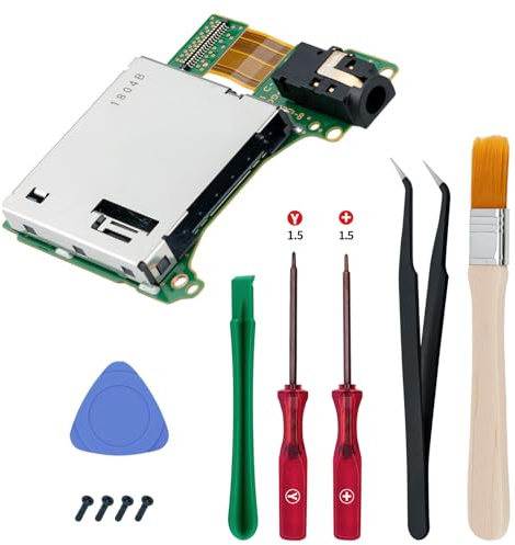 Wigearss Spelkortsläsare, Kortläsare för Konsol med Hörlursuttag, Kretskort för Spelkortsplats till Nintendo Switch HAC-001