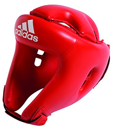 adidas, Protezione per la testa Bambino Rookie Children Head Guard, Rosso (red), M